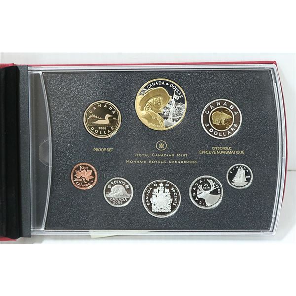 2008 STERLING SILVER CANADIAN PROOF SET IN BOX