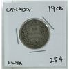 Image 1 : 1900 CANADIAN TWENTY FIVE CENT SILVER COIN.