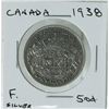 Image 1 : 1938 CANADIAN FIFTY CENT SILVER COIN.