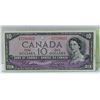 Image 1 : 1954 CANADIAN TEN DOLLAR DEVILS FACE BILL.