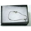 Image 1 : .925 SOLID SILVER LINK & BEAD BRACELET 7"