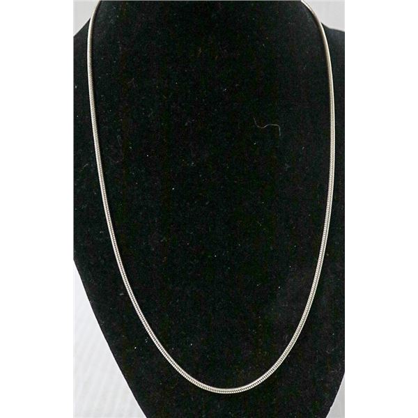 HEAVY .925 SOLID SILVER SNAKE LINK CHAIN 20" 2MM
