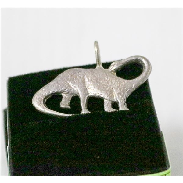 VINTAGE .925 STERLING SILVER DINOSAUR PENDANT