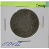 Image 1 : 1910 CANADIAN EDWARD VII SILVER 50 CENT COIN