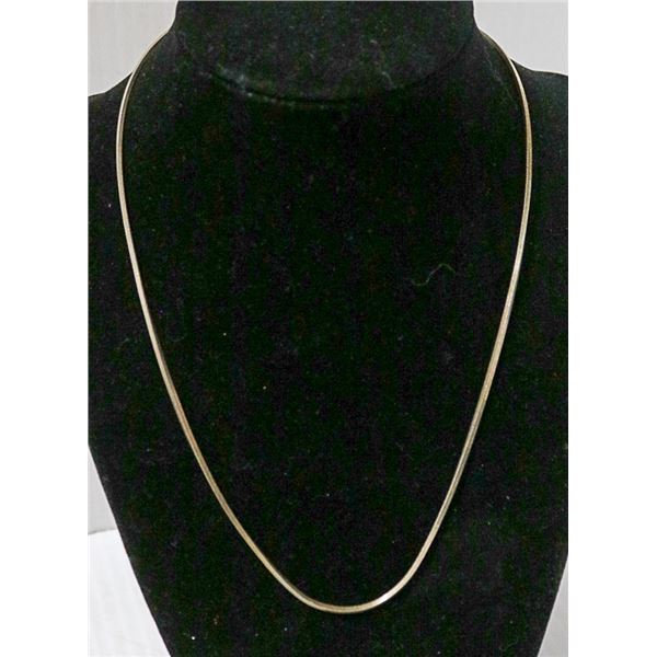 .925 SOLID SILVER ITALIAN WHEAT LINK CHAIN 18"