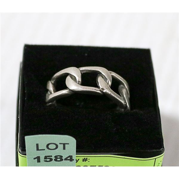 VINTAGE HEAVY MENS .925 SOLID SILVER CHAIN LINK