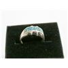 Image 1 : VINTAGE .925 SILVER WITH FAUX OPAL INLAY RING SZ 7