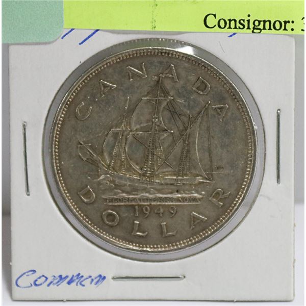 1949 COMMEMORATIVE CANADIAN SILVER 1 DOLLAR COIN