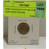 Image 1 : 1940 CANADIAN GVI SILVER 10 CENT COIN HIGH GRADE