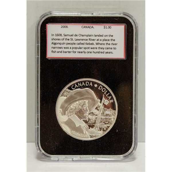 2008 SILVER DOLLAR SAMUEL DE CHAMPLAIN