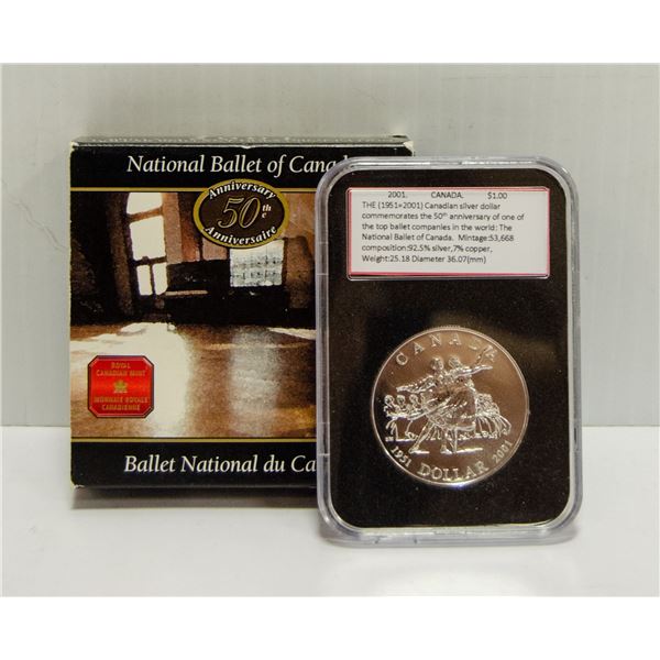2001 CANADA SILVER DOLLAR 50TH ANNIVERSARY