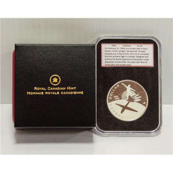 2009 SILVER DOLLAR FIRST AIRPLANE FLIGHT IN