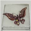Image 1 : LARGE BUTTERFLY RHINESTONE BROOCH
