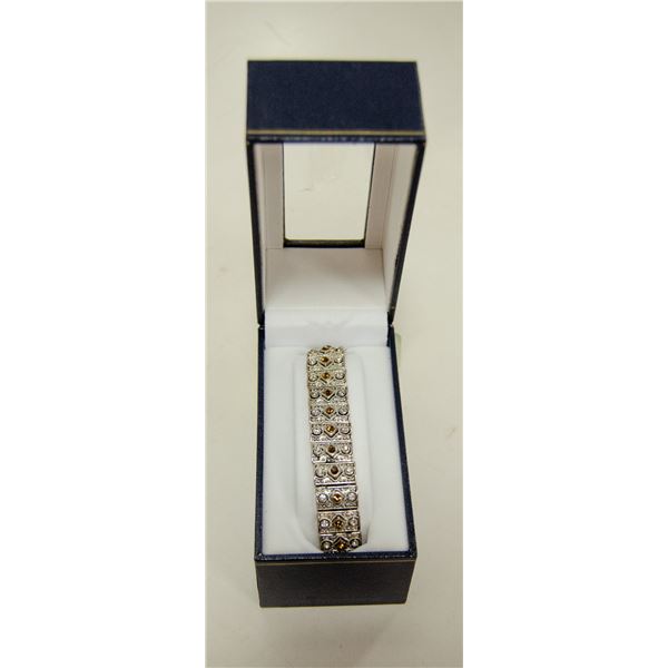 BRACELET ENCRUSTED WITH CUBIC ZIRCONIA & YELLOW