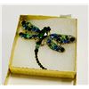 Image 1 : LARGE DRAGONFLY RHINESTONE BROOCH