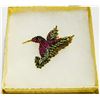 Image 1 : HUMMINGBIRD RHINESTONE BROOCH