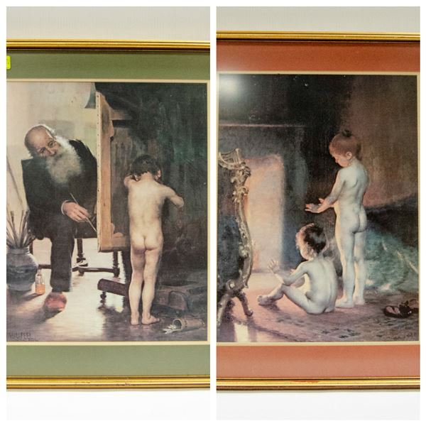 2 PROFESSIONAL MAT & FRAME, 21" X 26", PRINT