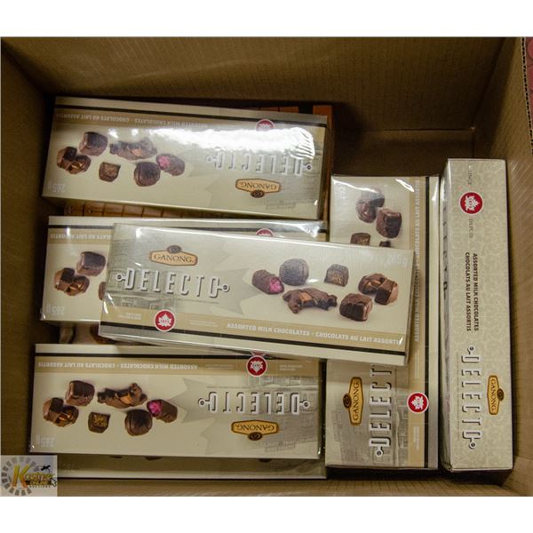 BOX LOT  OF CHOCOLATE CANDY