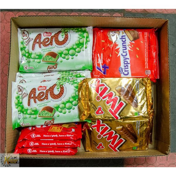 FLAT LOT OF CHOCOLATE BARS