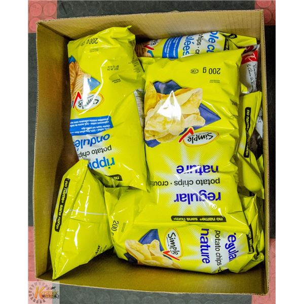 BOX OF CHIPS LOT