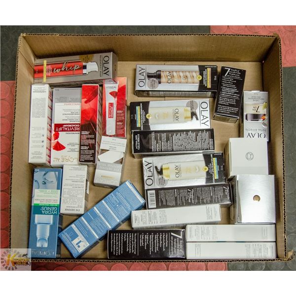 FLAT OF SKIN CARE PRODUCTS