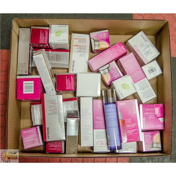FLAT OF SKIN CARE PRODUCTS
