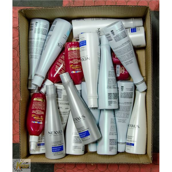 FLAT LOT OF VARIOUS HAIR PRODUCTS