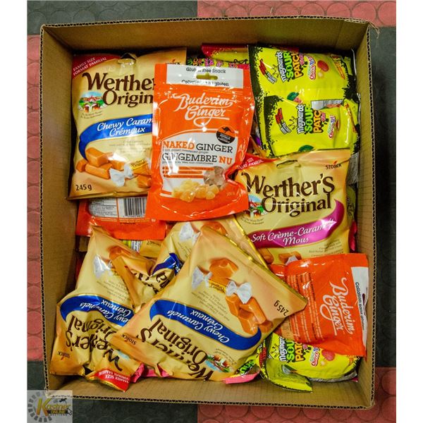 FLAT OF VARIOUS CANDY LOT