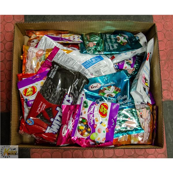 BOX LOT OF VARIOUS CANDIES