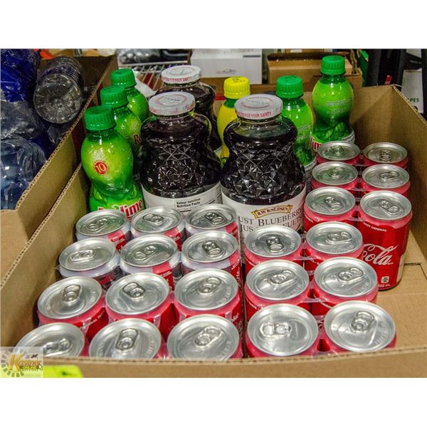 FLAT OF POP AND JUICE LOT