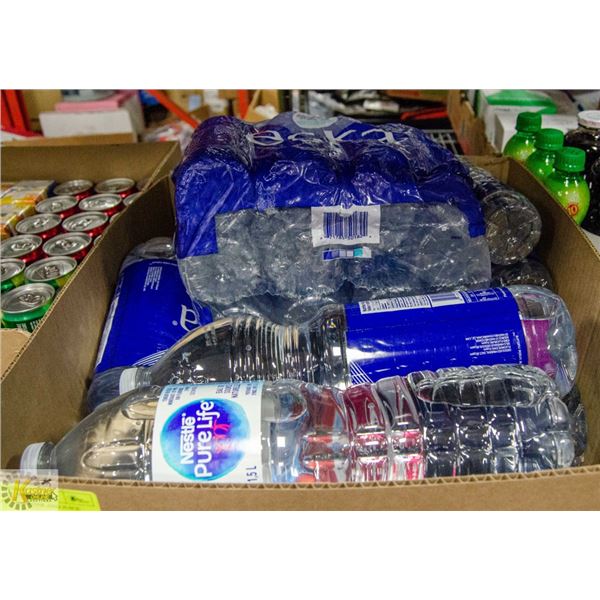 FLAT LOT OF WATER AND JUICE