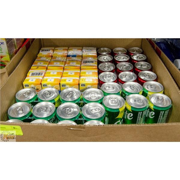 FLAT OF JUICE AND POP LOT