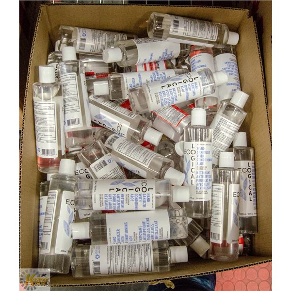 BOX LOT OF HAND SANITIZIER