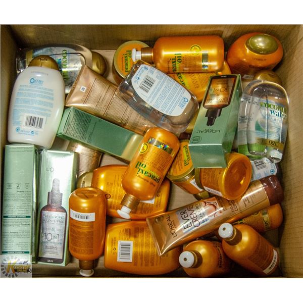 FLAT LOT OF HAIR CARE PRODUCTS