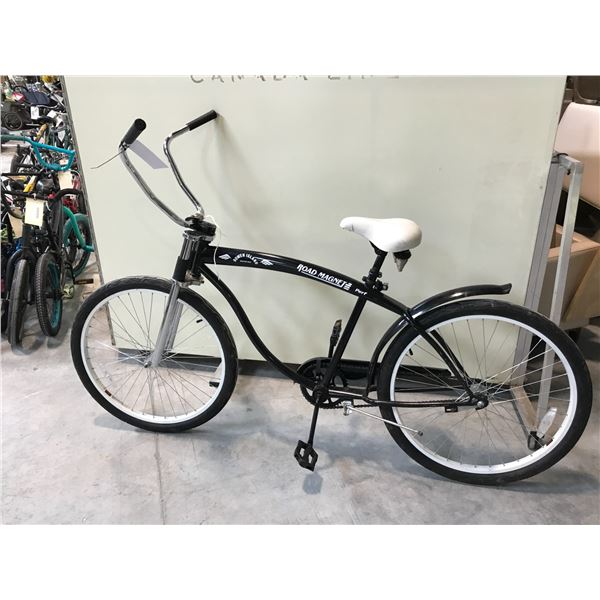 BLACK ROAD MAGNET SINGLE SPEED CRUISER BIKE