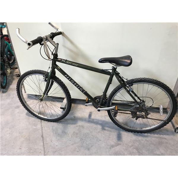 GREEN NISHIKI ECLIPSE 21 SPEED HYBRID BIKE