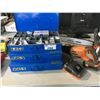 Image 1 : RIDGID CORDLESS 18V SAWZALL AND 3 BLUE PARTS CONTAINERS
