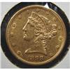 Image 1 : 1898-S $5 U.S. GOLD COIN