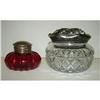 Image 1 : GLASS POWDER JAR LOT