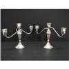 Image 1 : STERLING WEIGHTED CANDELABRAS