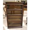 Image 1 : FOUR SECTION OAK BANISTER BOOKCASE