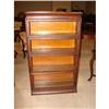 Image 2 : FOUR SECTION OAK BANISTER BOOKCASE