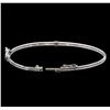 Image 3 : 14KT White Gold 0.33 ctw Diamond Bangle Bracelet