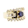 Image 1 : 2.88 ctw Blue Sapphire And Diamond Ring - 14KT Yellow Gold
