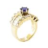Image 4 : 2.88 ctw Blue Sapphire And Diamond Ring - 14KT Yellow Gold