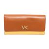 Image 1 : Michael Kors Brown  Yellow Montgomery Flap Wallet