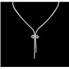 2.85 ctw Diamond Necklace - 14KT White Gold