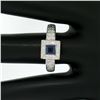 Image 9 : New Platinum Sapphire and Diamond Engagement Ring