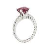 Image 4 : 4.80 ctw Ruby and Diamond Ring - 14KT White Gold