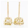 Image 6 : 14k Yellow Gold 1.11 ctw Round Brilliant Cut Diamond Claw Prong Stud Earrings